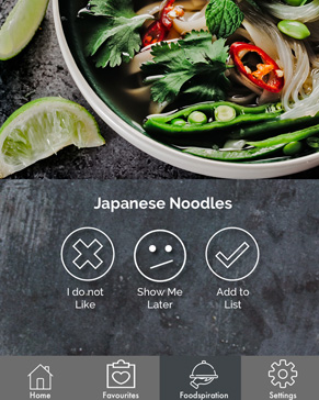 revive food menu page